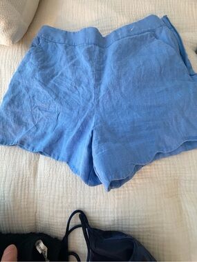 Abercrombie & Fitch Periwinkle Women’s Linen Blend Shorts